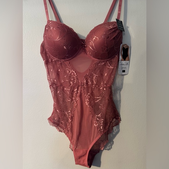 Rene Rofe lace body suit NWT size Large extreme push up - Picture 1 of 2